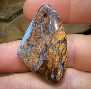 41 x 26mm - Drilled Australian Boulder Opal