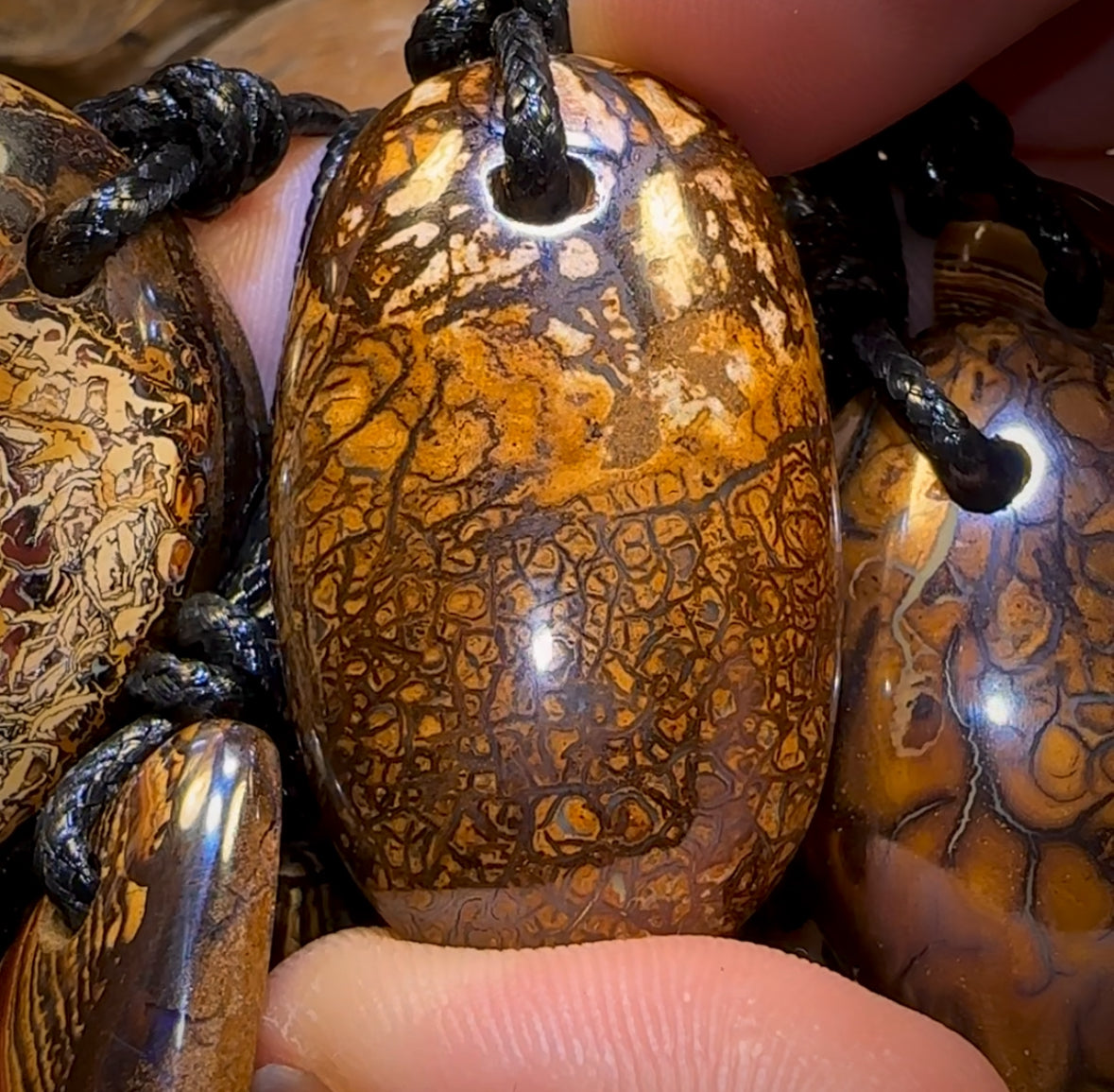 🔒10x Drilled Boulder Opals. Bulk Wholesale Dealers Parcel BARGAIN