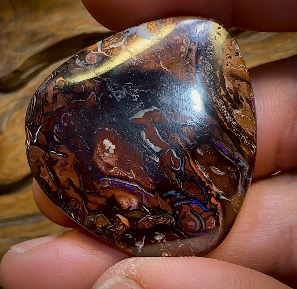 108.7cts - Big Tribal Queensland Boulder Opal from Koroit