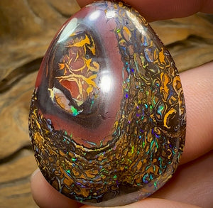 104cts - Yowah Nut Opal. Tribal Pattern. Half Price Bargain