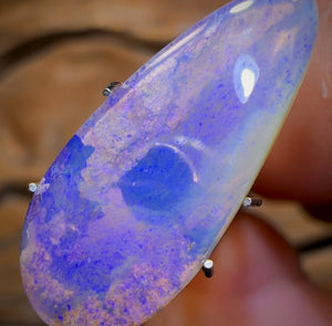 New Price 50% Off RRP 🚨 “Purple Rockpool” 4.8cts - Solid Australian Boulder Pipe Opal