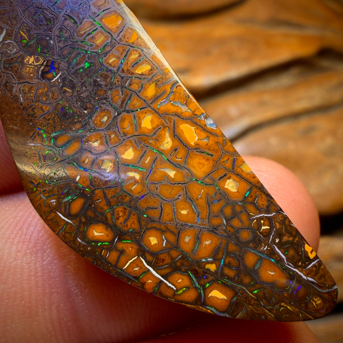 38cts - ‘Green Honey’ Tribal Australian Boulder Opal from Yowah