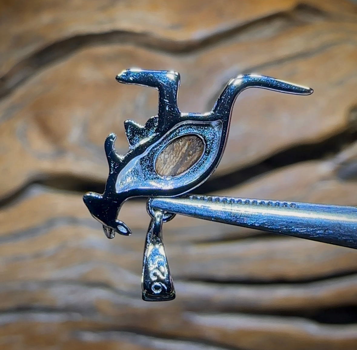 Sterling Silver - Red/Multi Boulder Opal Doublet ROO Pendant. Multiple Available - Opal Whisperers