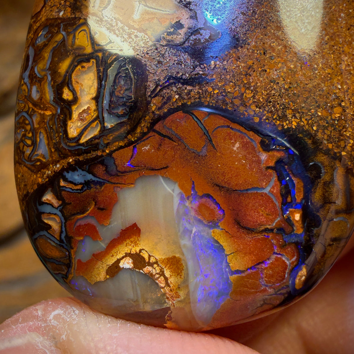 Huge Left it till last Card! 102.2cts - Large Tribal Boulder Opal from Yowah