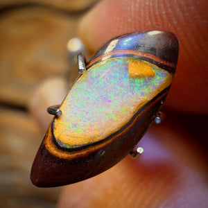 🔨 AUCTION 🔨 2.6cts - Rare Yowah Nut Crystal Centre Opal. Australian Boulder Opal