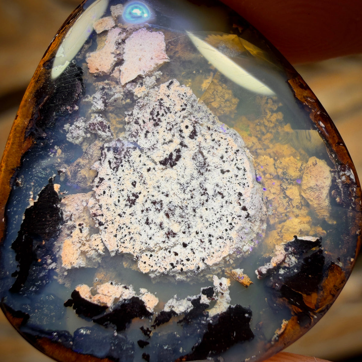 24.1cts - “Dive In Cinema”Yowah Nut Kernel Opal. Australian Boulder Opal HALF PRICE BARGAIN!