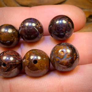 Approx 9-10cts Each - 1 x Drilled Boulder Opal Tribal Bead Multiples Available