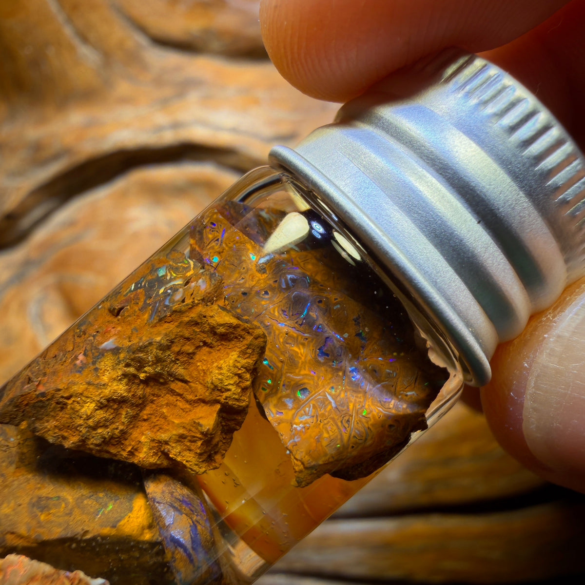 Wildcard! 61cts - Yowah Nut Opal Rough Vial