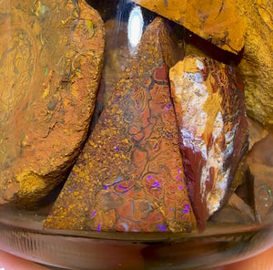 125.6g - Jar of Rough Australian Boulder Opal