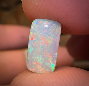 2.6cts - South Australian White Opal Pair - Opal Whisperers