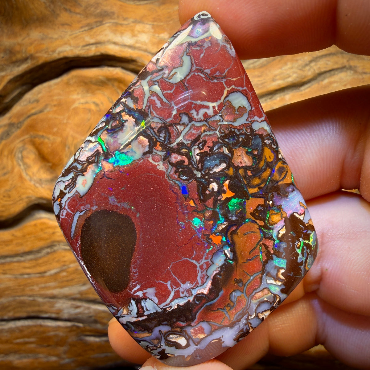 325.1cts - Top Tribal Massive Australian Boulder Opal Polished Specimen