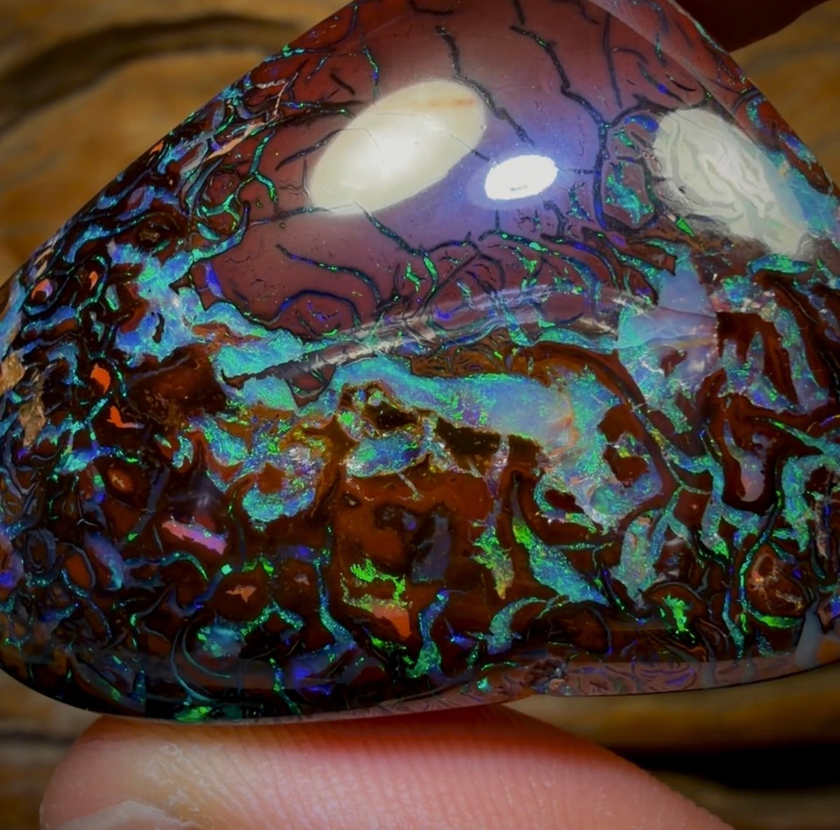 197.1cts - “Dragon Heart” — Double-Sided Masterpiece Australian Boulder Opal from Koroit