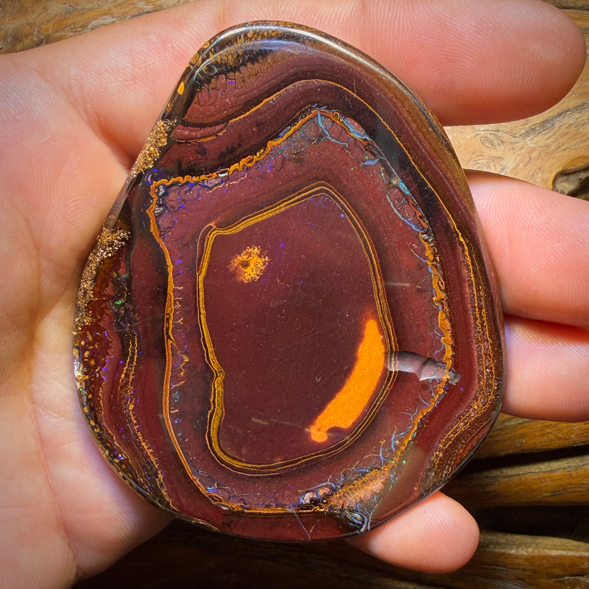 355.1cts - Massive Tribal Australian Boulder Opal Polished Specimen. Double Sided Bargain $1/ct