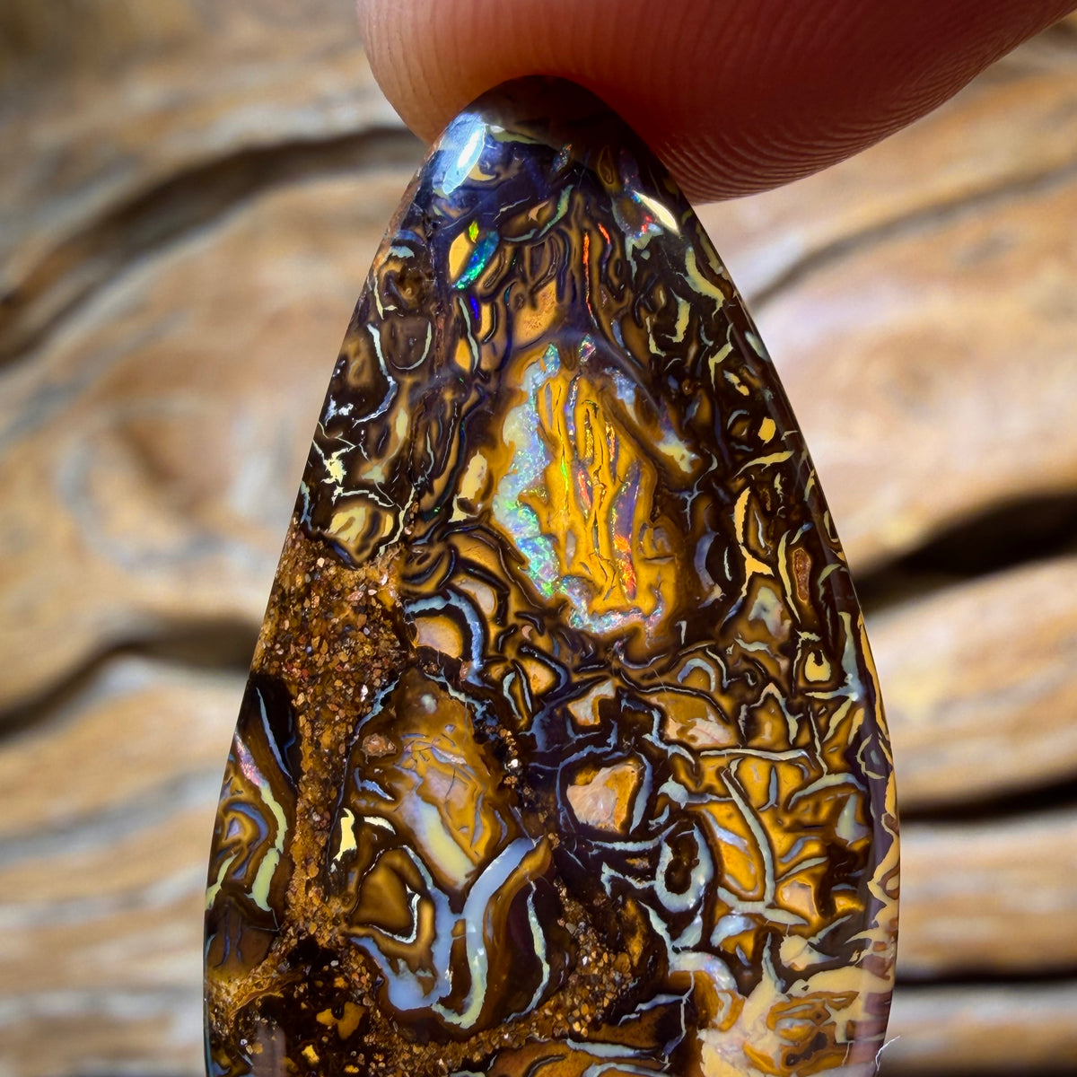 TGIF 44.3cts - Awesome Tribal Queensland Boulder Opal. Australian Opal