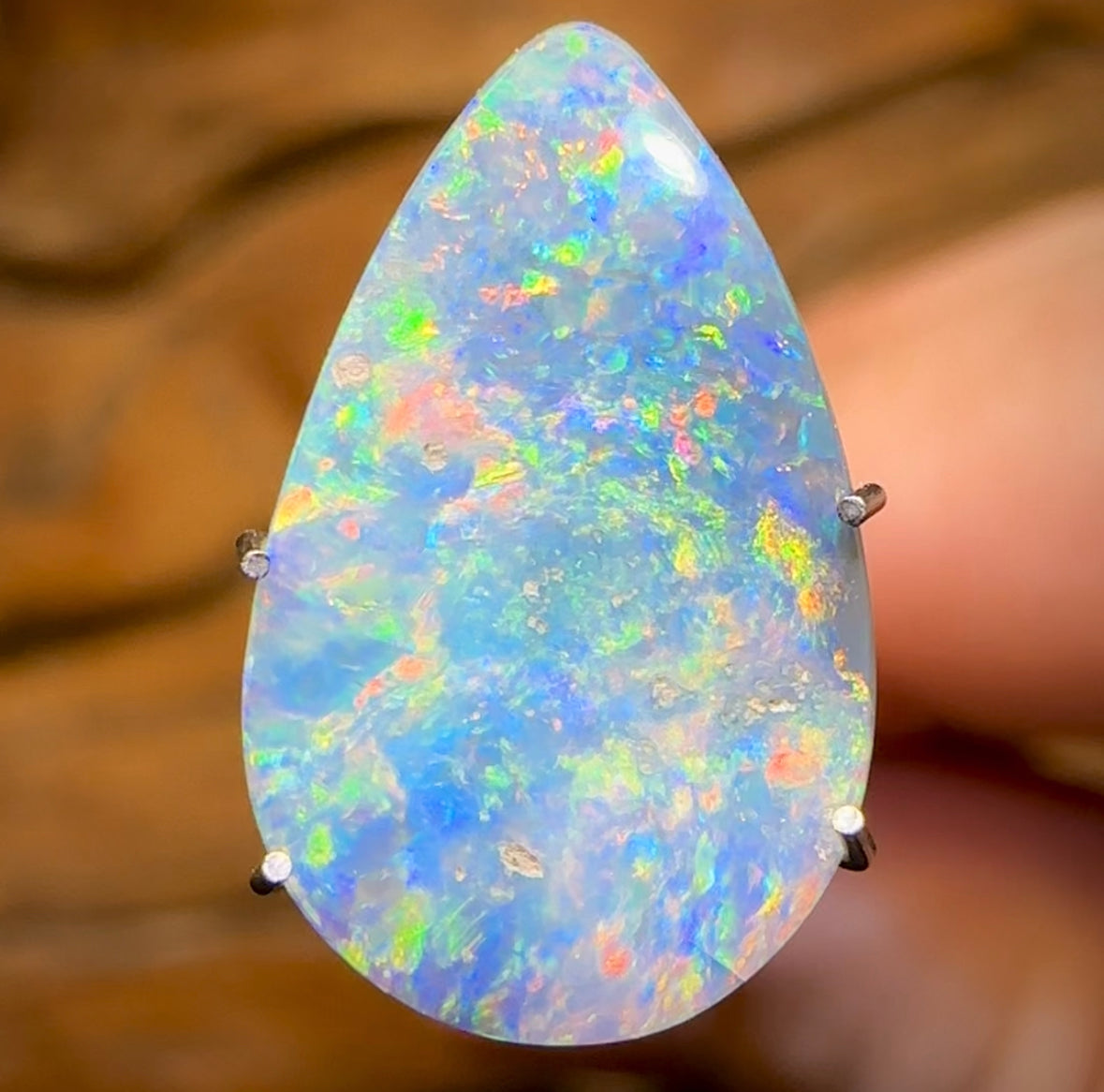 1.7cts - Australian Semi Black Opal from Lightning Ridge - Opal Whisperers
