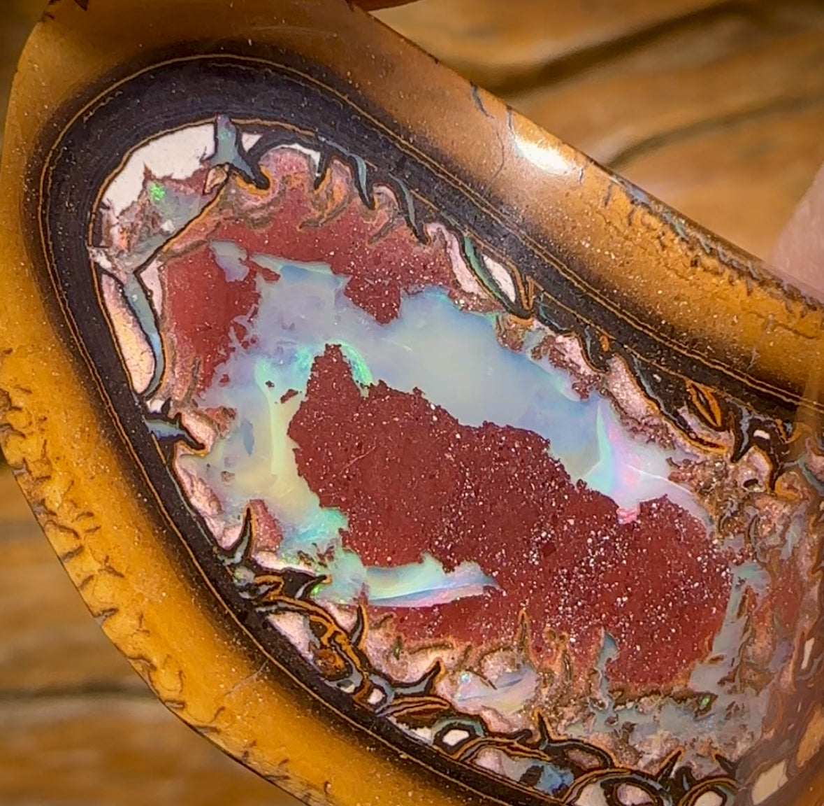 107.2cts - Yowah Nut Kernel Opal Specimen Polished