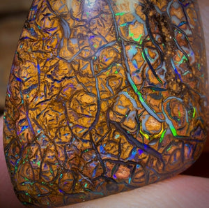 24.3cts - Tan Tribal Yowah Nut Opal. Australian Opal