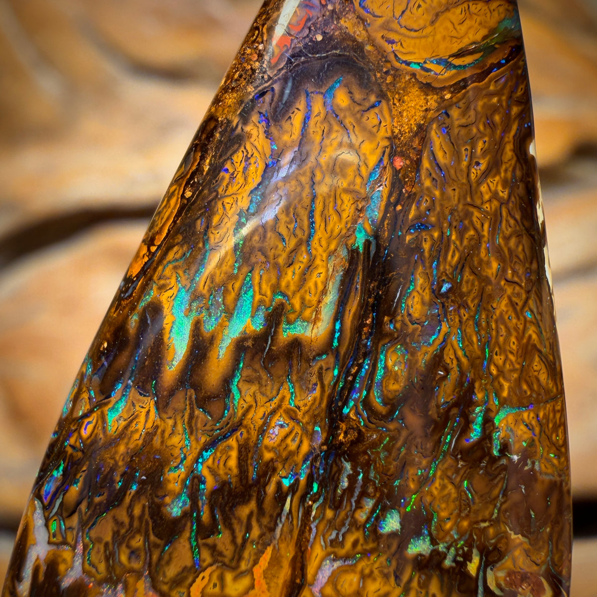 50.4cts - Tribal Yowah Nut Opal. Australian Opal