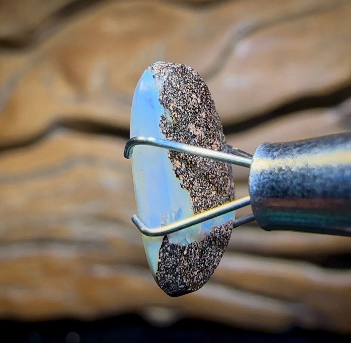 2.1cts - “Milky Way”Queensland Boulder Seam Opal