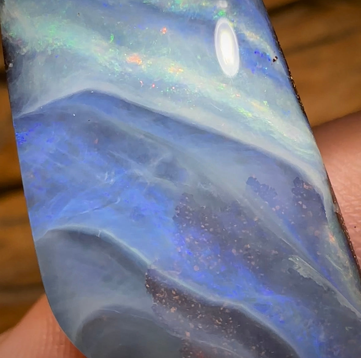 45.7cts - “Tidal Change” Queensland Boulder Landscape Opal Picture Stone - Opal Whisperers