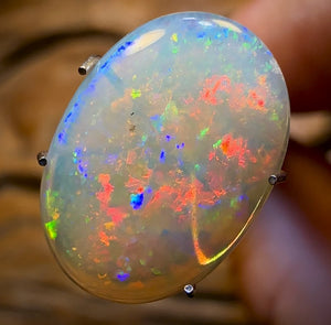 2.95cts - Best Red Fire Multi Colour South Australian Crystal Opal