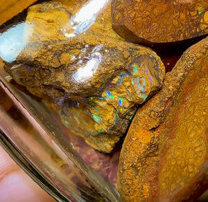 130.4g - Jar of Rough Australian Boulder Opal