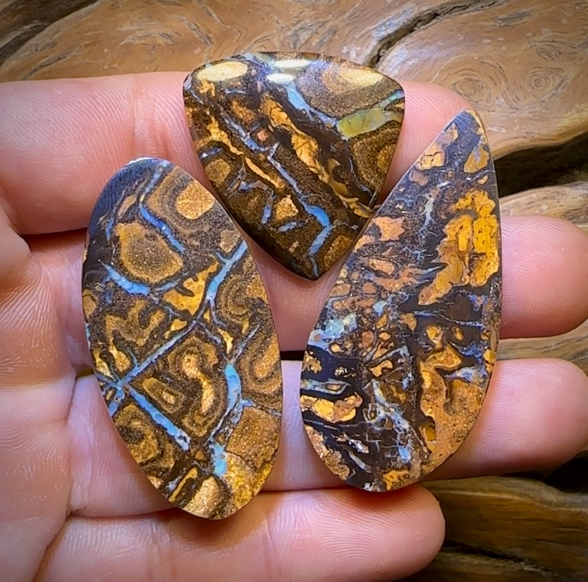 154cts - Australian Boulder Seam Opal Set Parcel