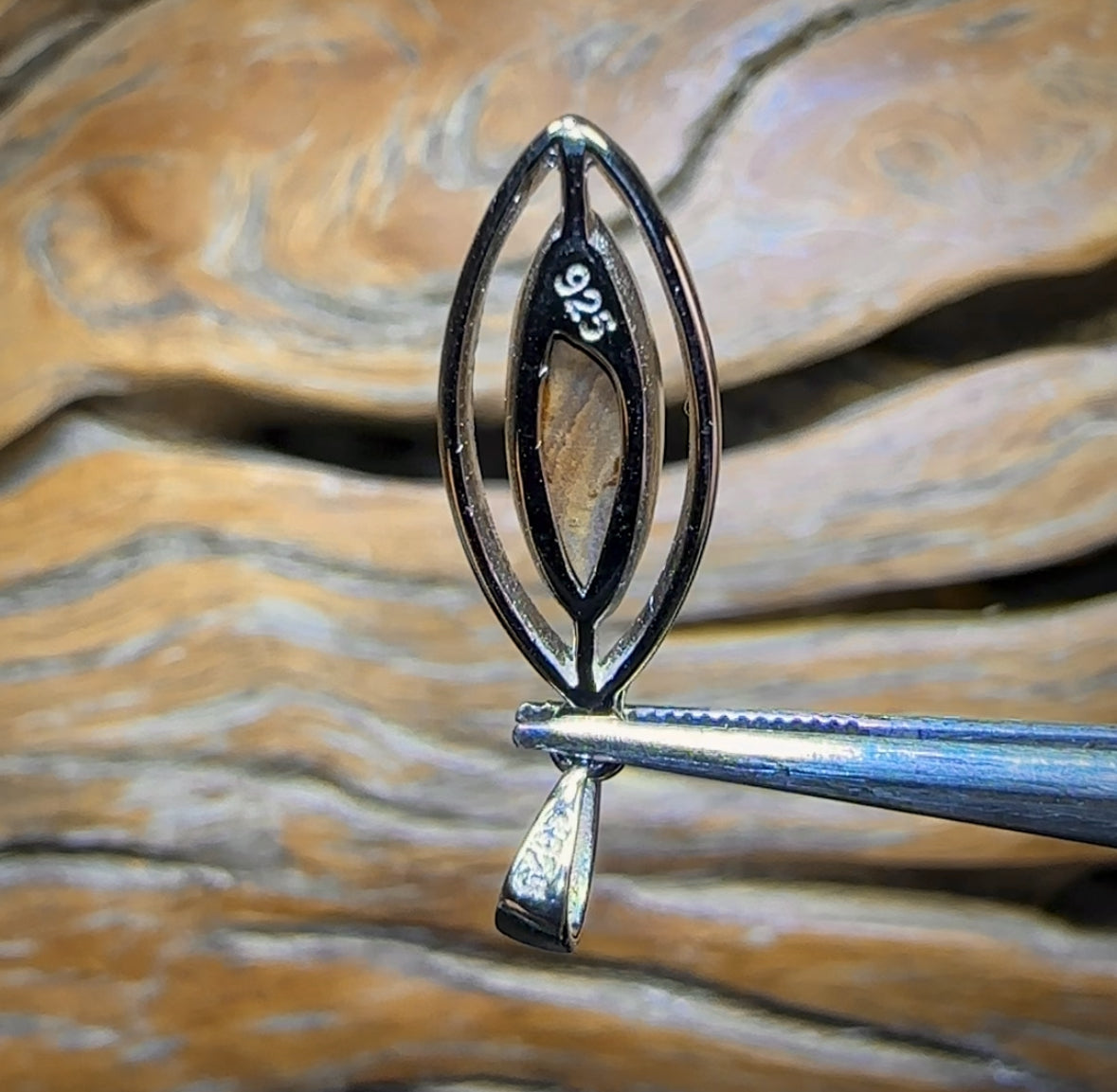 Sterling Silver - Queensland Boulder Opal Doublet Pendant