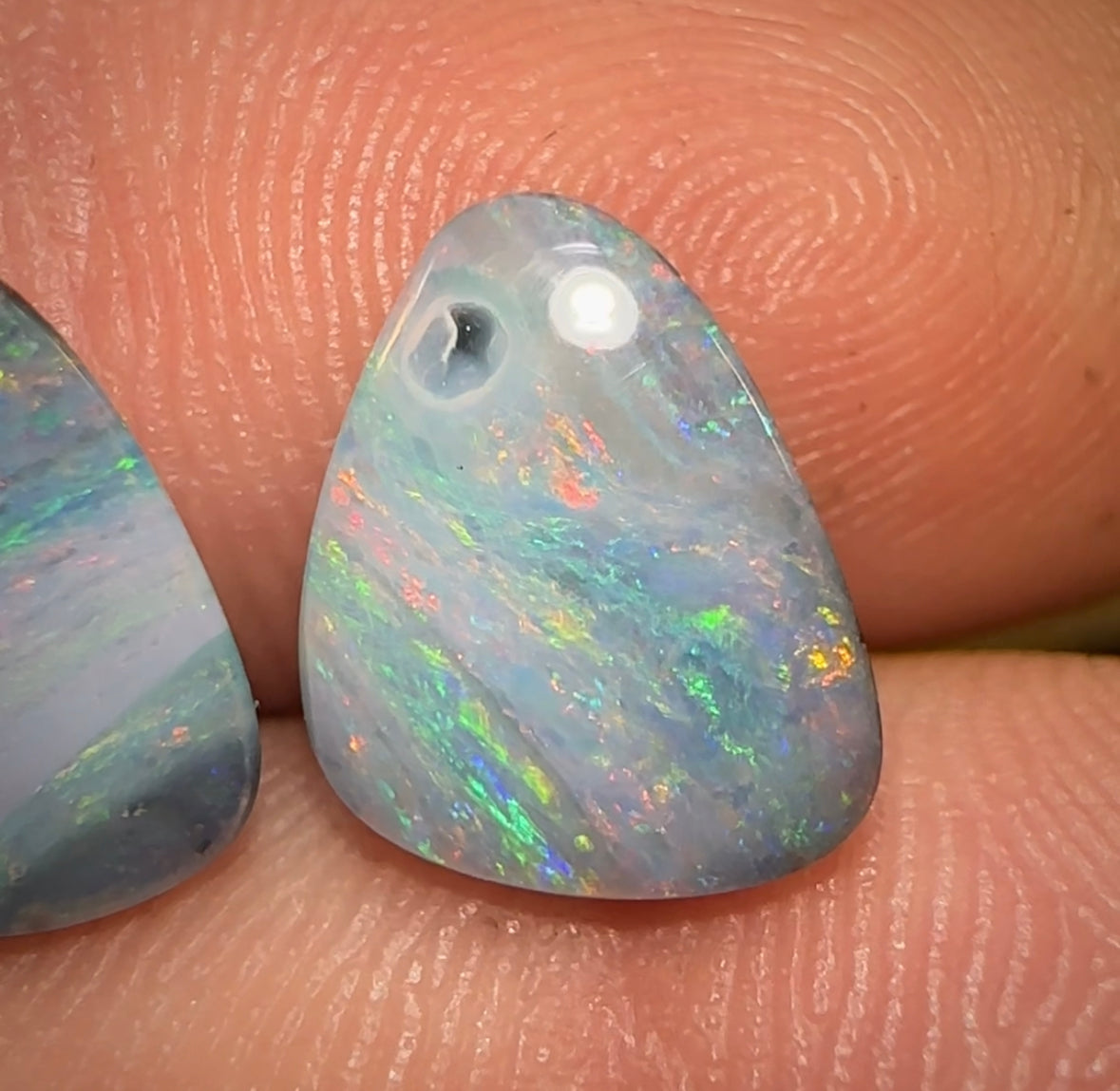 4.1cts - Queensland Boulder Solid Opal Pair - Opal Whisperers