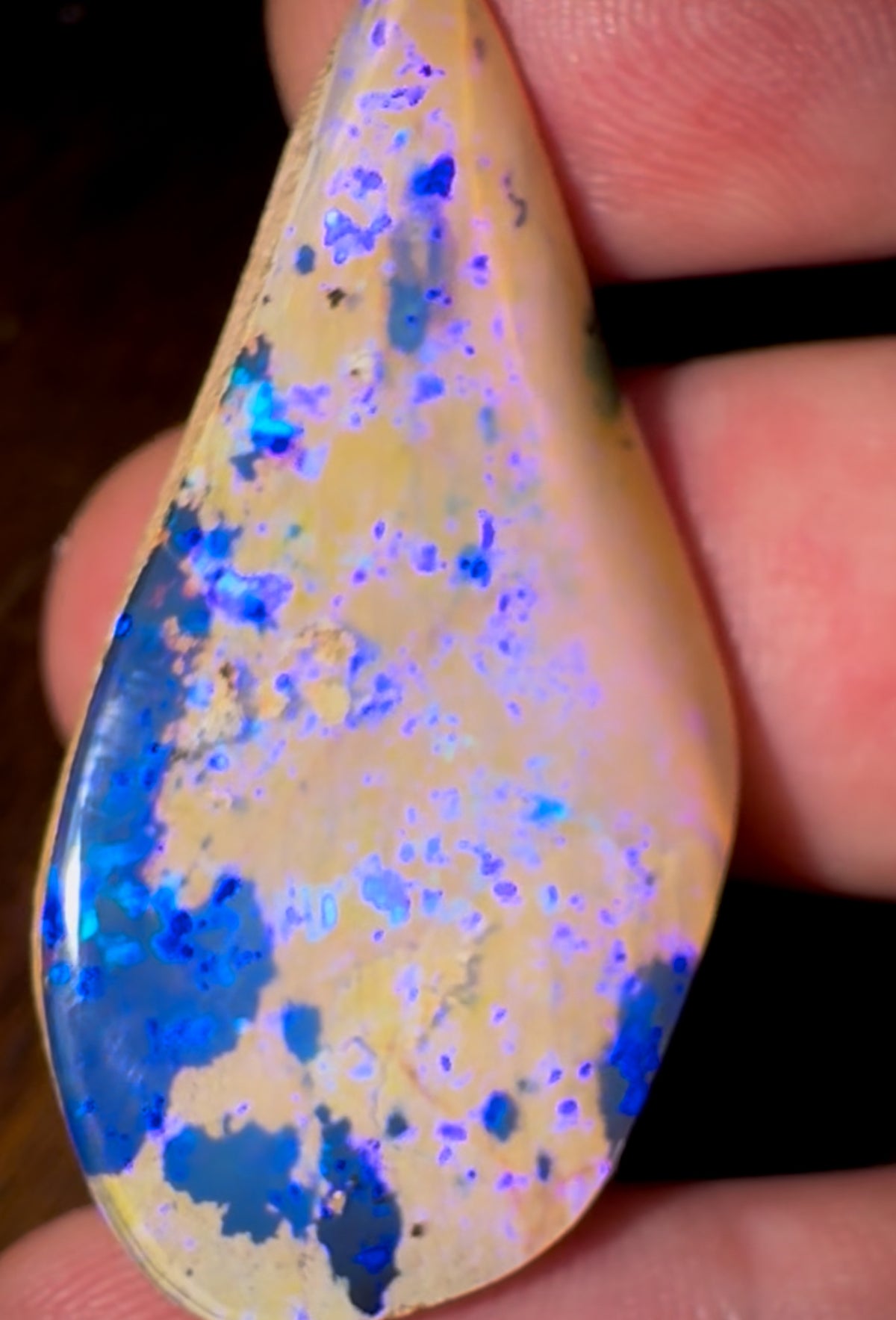 43.80cts - Big Reef Pattern Solid Boulder Pipe Opal - Opal Whisperers