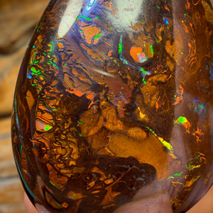 164.4cts - Massive Yowah Nut Tribal Opal. Electric Colours Australian Opal