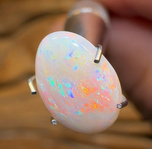 1.4cts - Coober Pedy White Opal. Australian Opal - Opal Whisperers