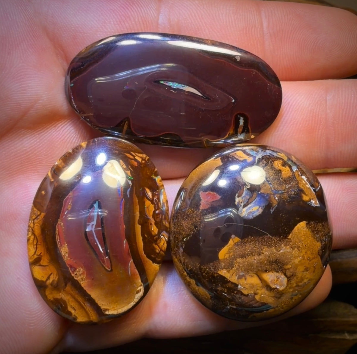 269.1cts - 3x Yowah Nut Opal’s. Wholesale Dealers Parcel