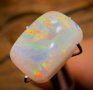 3.2cts - Lightning Ridge Light Opal Great Roling Red Orange Delight