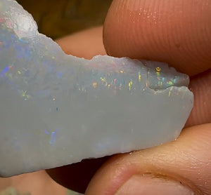 60.6cts - 6x Lightning Ridge Crystal and Black Opal Rough Rubs - Opal Whisperers