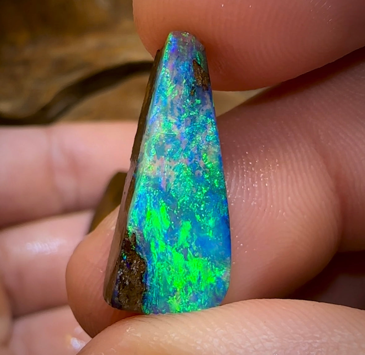 (Template) 69cts - 6x Australian Boulder Opal Rubs. TOP QUALITY - Opal Whisperers