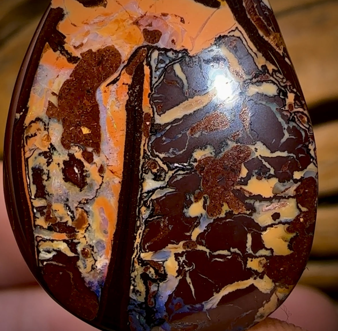 60.4cts - Tribal Queensland Boulder Opal Pair. Picture Pair