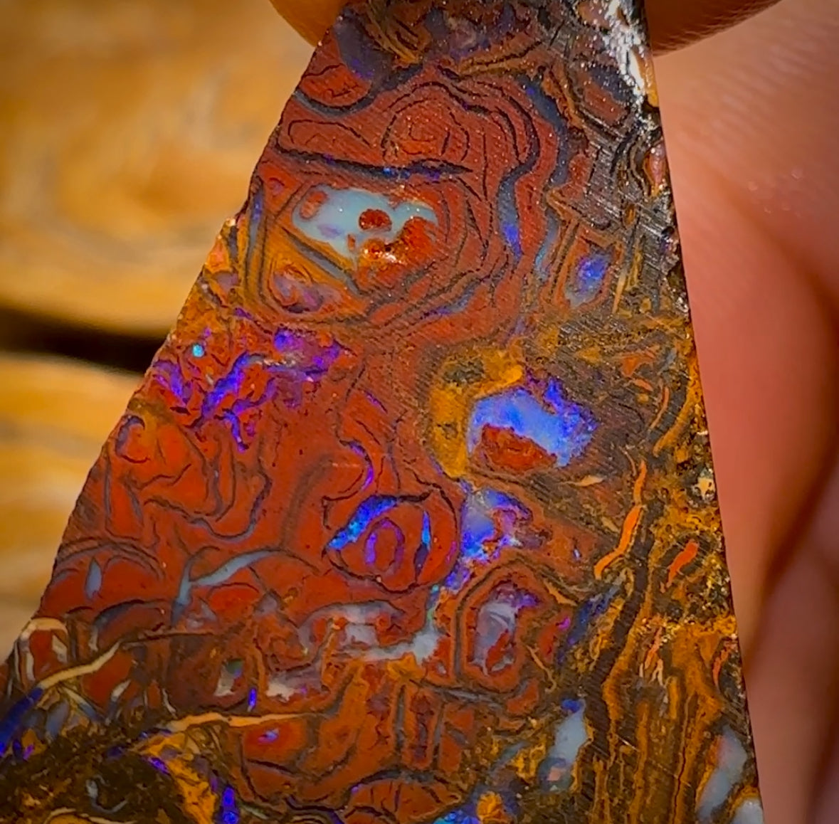 140.5cts - Tribal Split 1 Yowah Nut Opal Rough Piece. Australian Opal