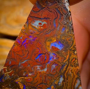 140.5cts - Tribal Split 1 Yowah Nut Opal Rough Piece. Australian Opal