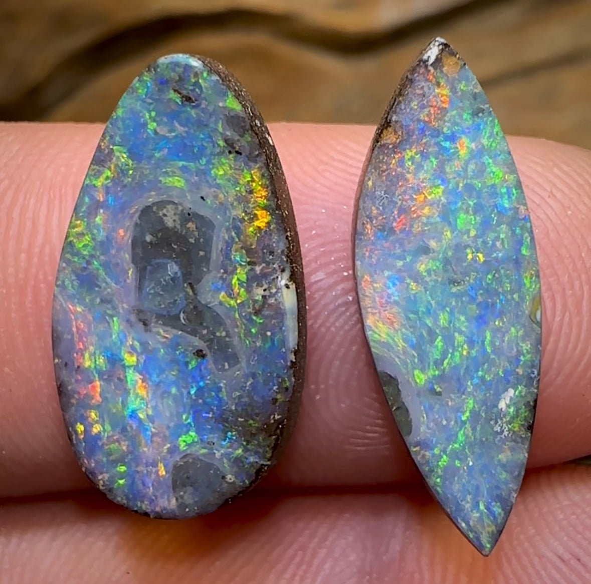 (Template) 11.4cts - Australian Boulder Opal Set - Opal Whisperers