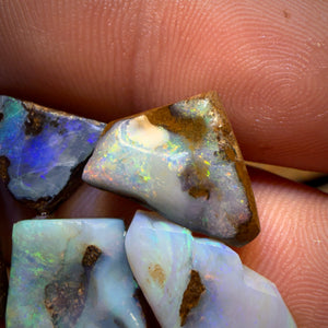 30.9cts - 5x Australian Boulder Seam Opal Rubs Parcel