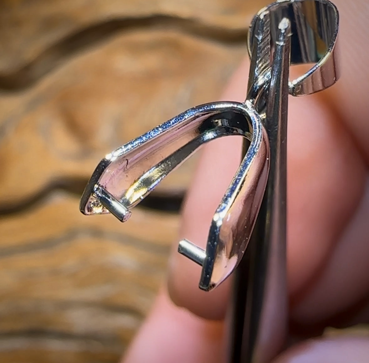 Pinch Bails LARGE. Add On Purchase for Drilled Opals