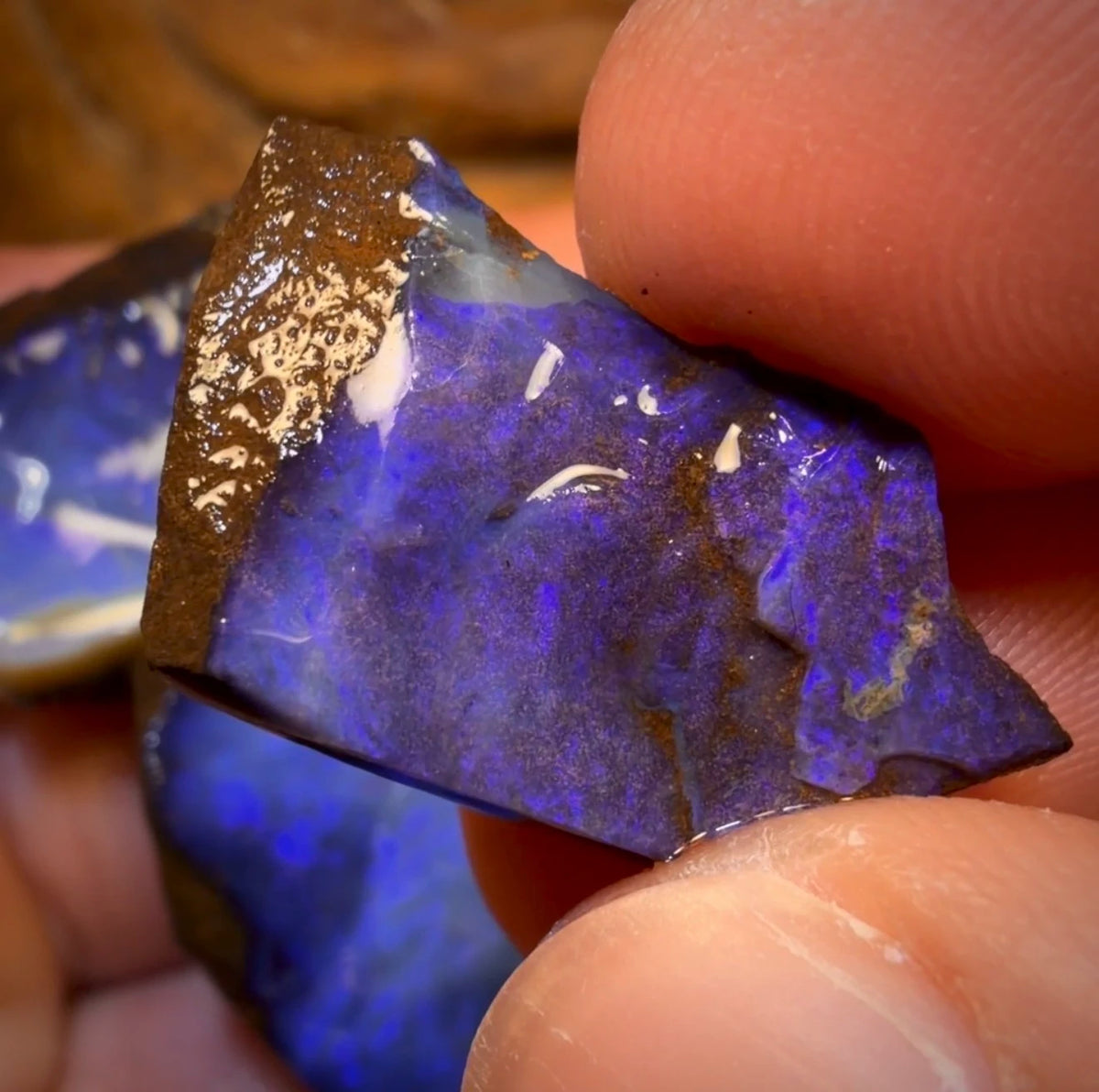 🔒 I’ve Got the Blues Collection 124cts - 3x Australian Boulder Seam Opal Rough Parcel