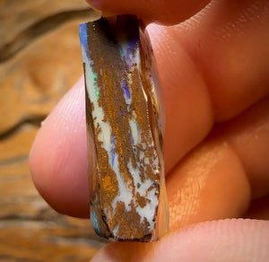 24.1cts - Queensland Boulder Opal Preform Rub. Double Sided!