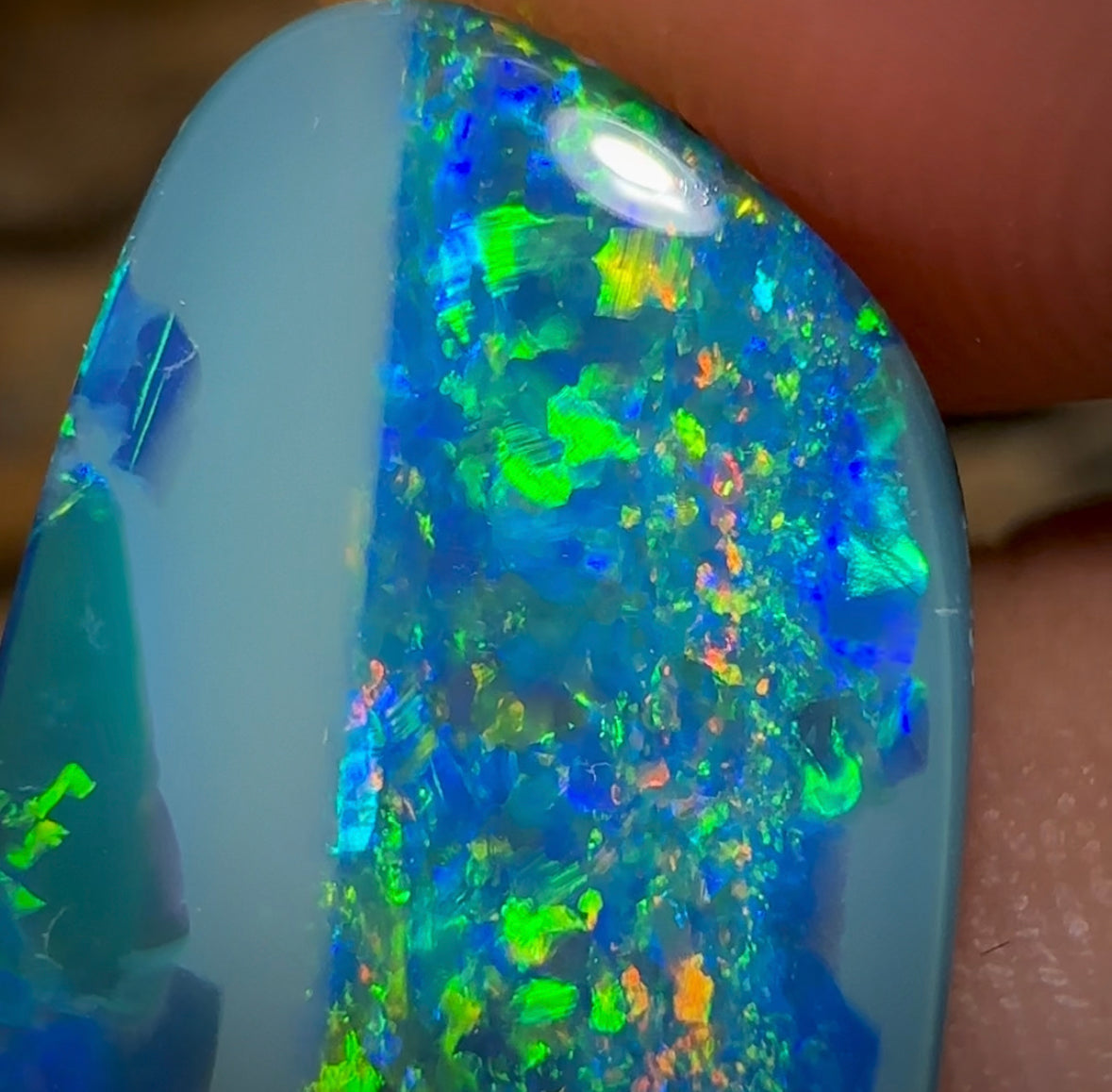 12.4cts - TOP Australian Boulder Opal Doublet Landscape Picture Stone - Opal Whisperers