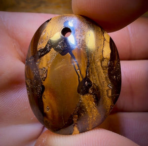 117.4cts - 3x Drilled Queensland Boulder Opals. Wholesale Parcel