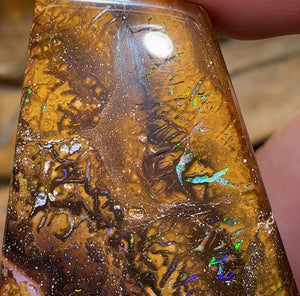 71cts - Double Sided Australian Boulder Opal TRIBAL - Opal Whisperers