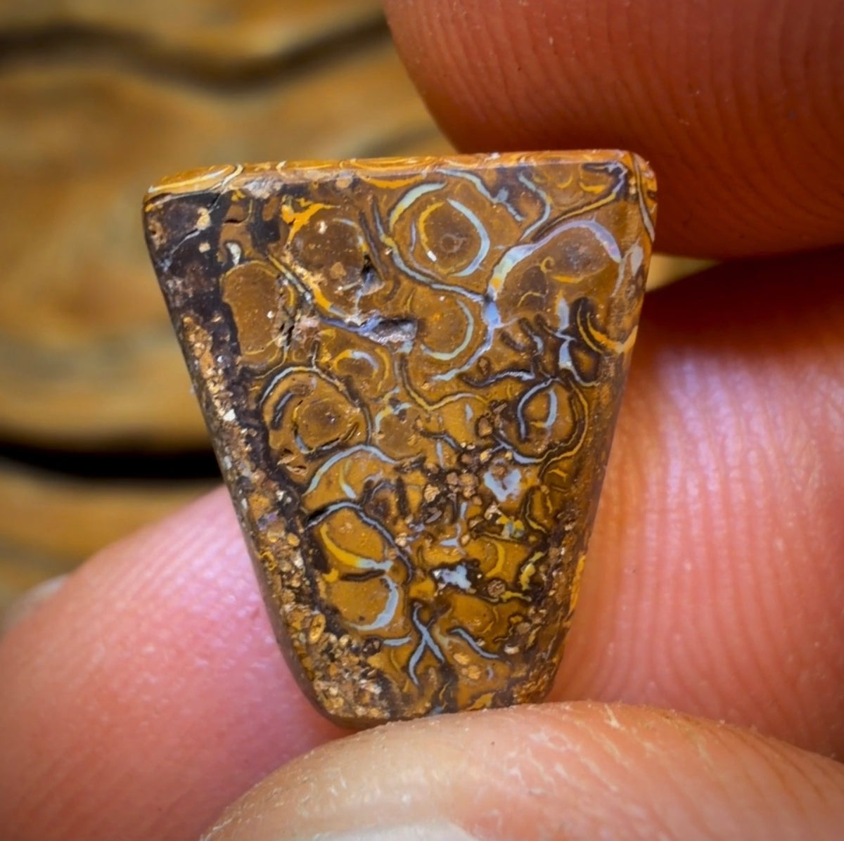 7.5cts - Coolest Electric Tan Tribal Yowah Nut Opal. Australian Opal