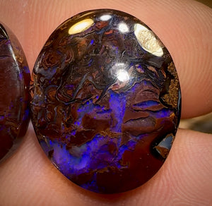 26.5cts - Deep Purples Queensland Boulder Opal Pair