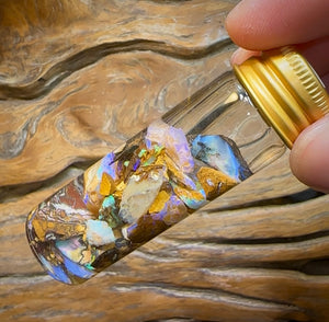 54.3cts - Vial of Boulder Opal Rough Pieces from Yowah - Opal Whisperers